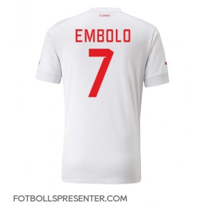 Schweiz Breel Embolo #7 Borta Matchtröja VM 2022 Kortärmad
